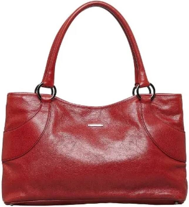 Gucci Vintage Pre-owned Leather totes Rood Dames