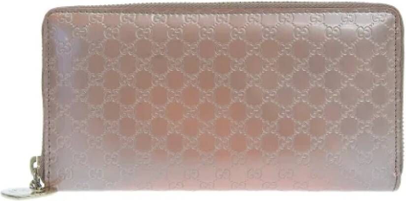 Gucci Vintage Pre-owned Leather wallets Grijs Dames