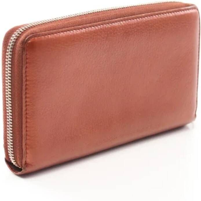 Gucci Vintage Pre-owned Leather wallets Oranje Dames