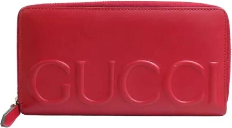 Gucci Vintage Pre-owned Leather wallets Rood Dames