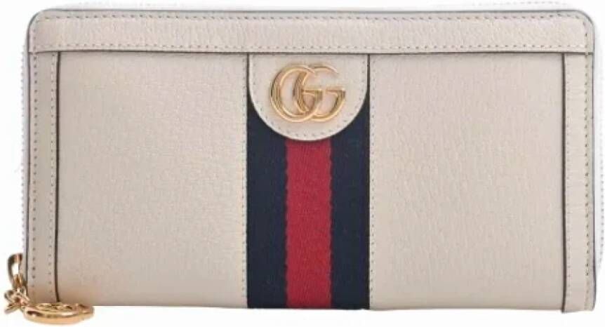 Gucci Vintage Pre-owned Leather wallets Wit Dames