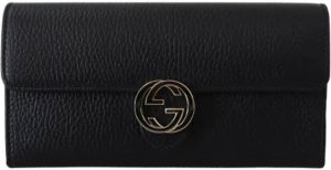 Gucci Vintage Pre-owned Leather wallets Zwart Dames
