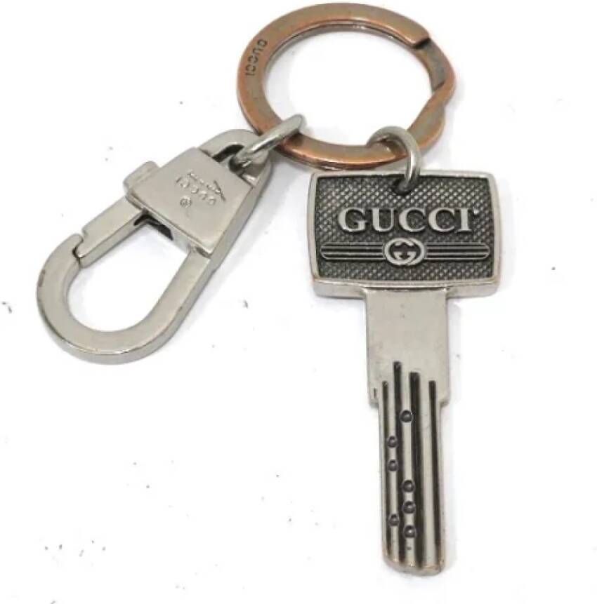 Gucci Vintage Pre-owned Metal key-holders Grijs Dames