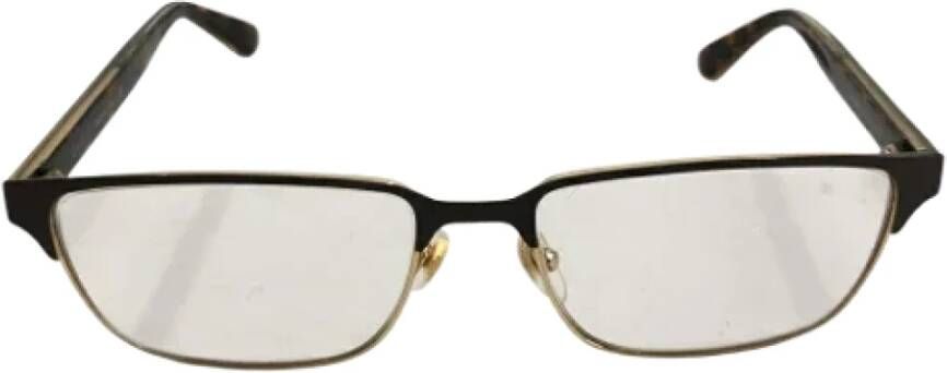 Gucci Vintage Pre-owned Metal sunglasses Geel Dames