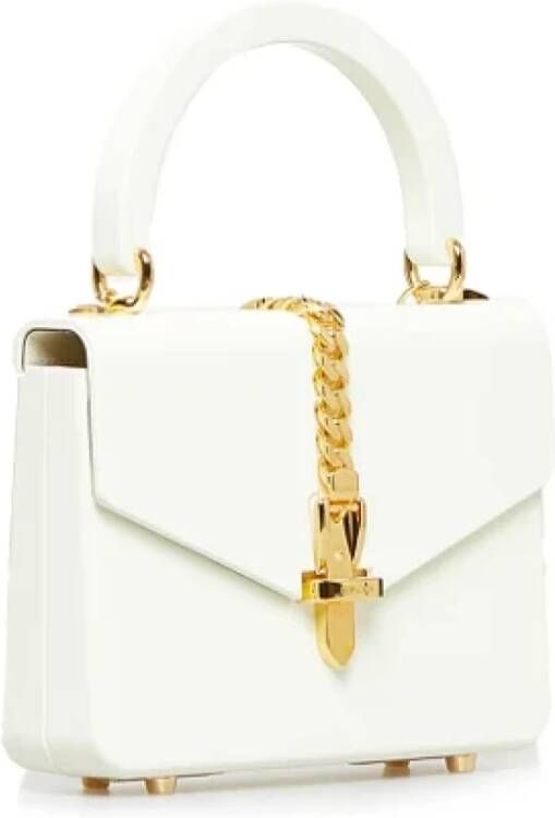 Gucci Vintage Pre-owned Plastic gucci-bags White Dames