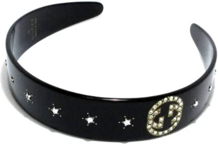 Gucci Vintage Pre-owned Plastic hair-accessories Zwart Dames