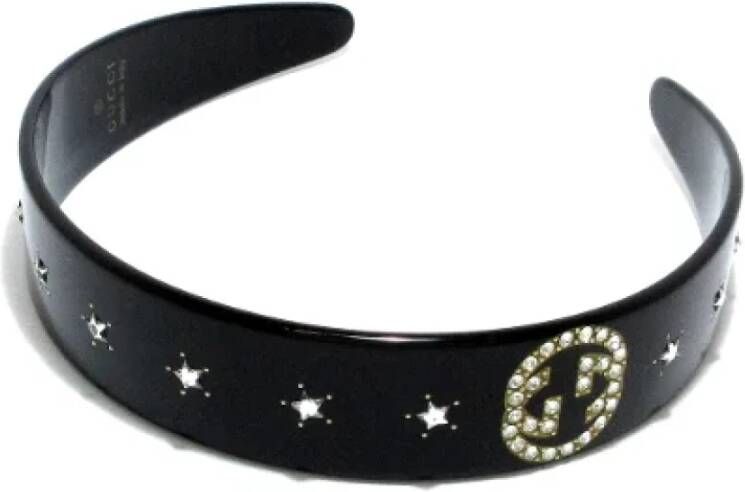 Gucci Vintage Pre-owned Plastic hair-accessories Zwart Dames