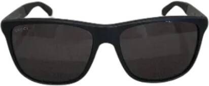 Gucci Vintage Pre-owned Plastic sunglasses Zwart Dames