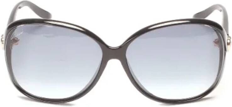 Gucci Vintage Pre-owned Plastic sunglasses Zwart Dames