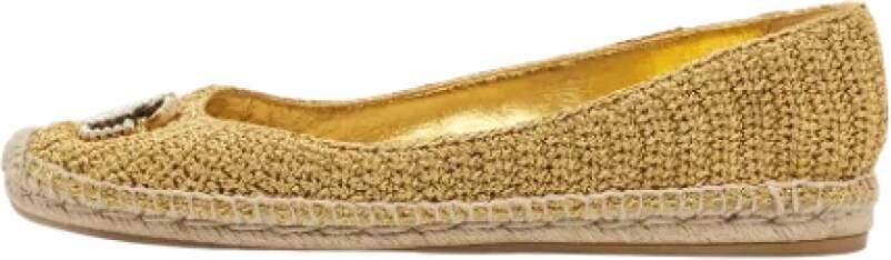 Gucci Vintage Pre-owned Platte schoenen Yellow Dames