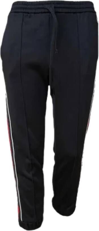 Gucci Vintage Pre-owned Polyester bottoms Zwart Dames