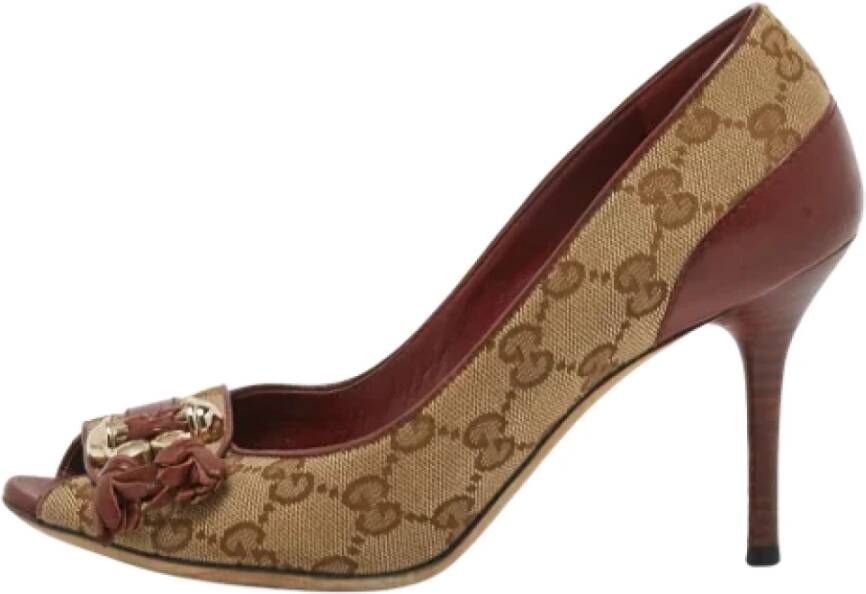 Gucci Vintage Pre-owned Pumps Bruin Dames
