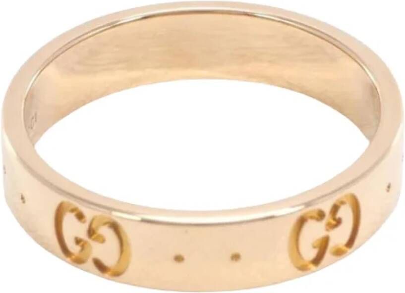 Gucci Vintage Pre-owned Rose Gold rings Geel Dames