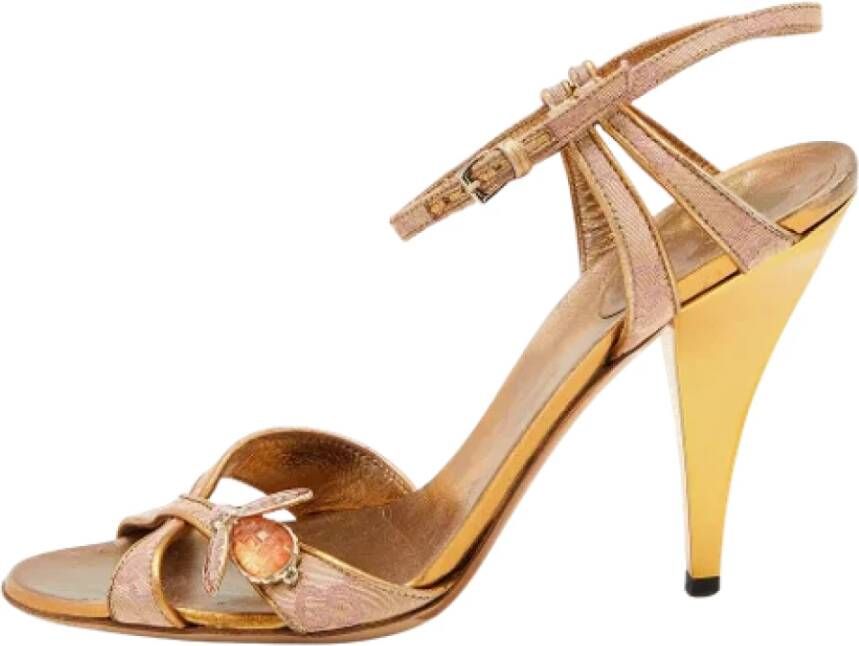 Gucci Vintage Pre-owned Sandalen Yellow Dames