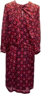 Gucci Vintage Pre-owned Silk dresses Rood Dames