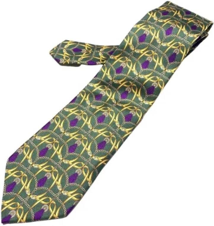 Gucci Vintage Pre-owned Silk home-office Meerkleurig Heren