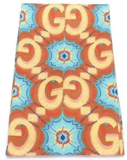 Gucci Vintage Pre-owned Silk scarves Oranje Dames