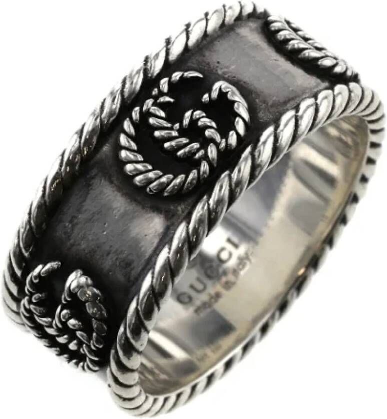 Gucci Vintage Pre-owned Silver rings Grijs Dames