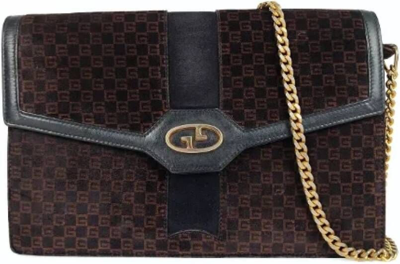 Gucci Vintage Pre-owned Suede gucci-bags Blauw Dames