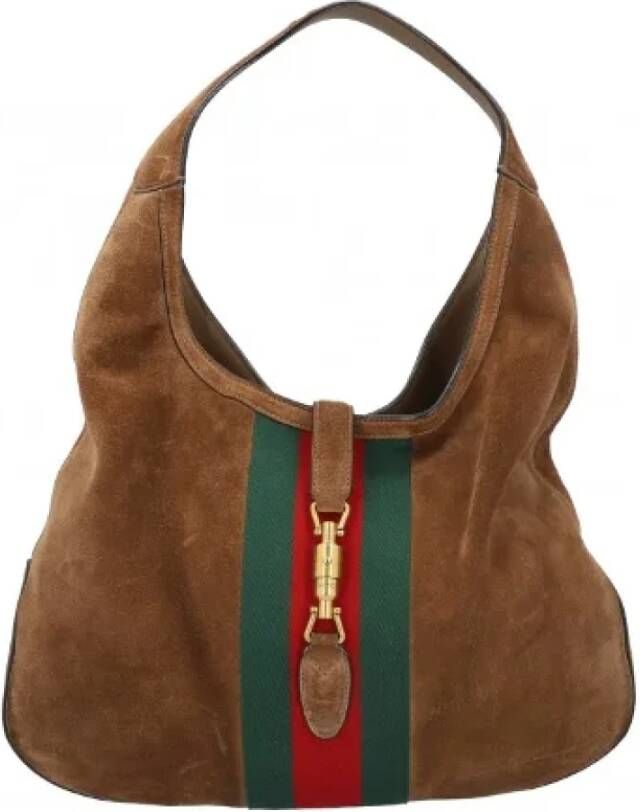Gucci Vintage Pre-owned Suede gucci-bags Bruin Dames