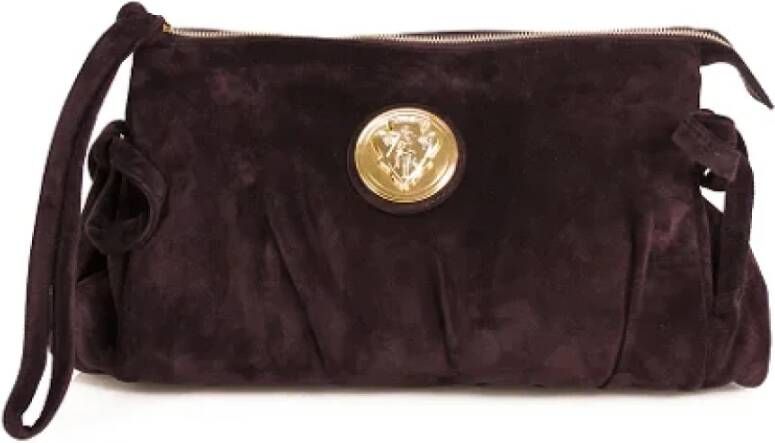 Gucci Vintage Pre-owned Suede gucci-bags Paars Dames