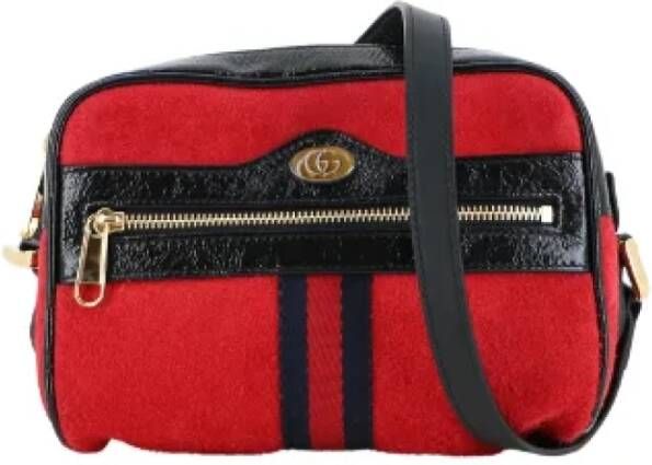 Gucci Vintage Pre-owned Suede gucci-bags Rood Dames