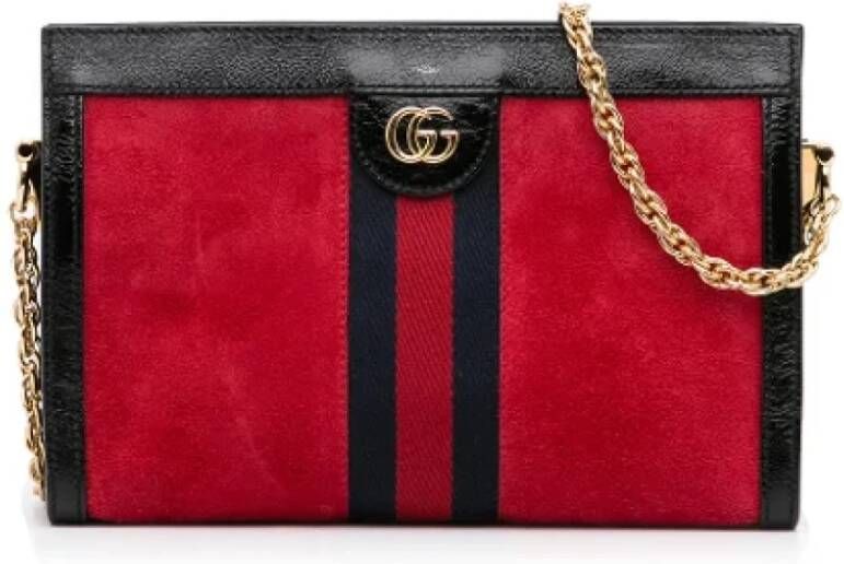 Gucci Vintage Pre-owned Suede gucci-bags Rood Dames