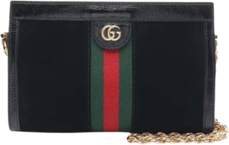 Gucci Vintage Pre-owned Suede gucci-bags Zwart Dames