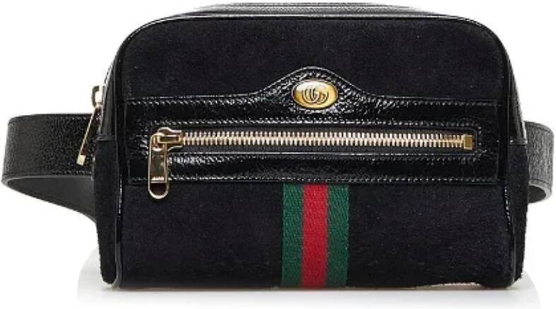 Gucci Vintage Pre-owned Suede travel-bags Zwart Dames
