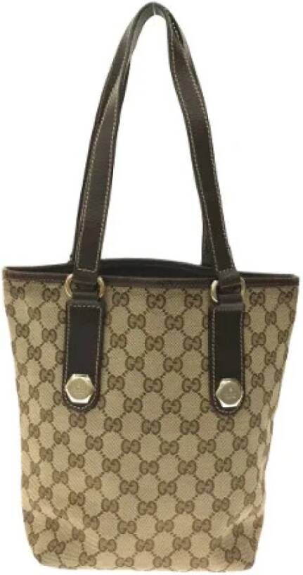 Gucci Vintage Pre-owned Tote Bags Beige Dames