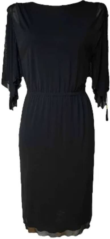 Gucci Vintage Pre-owned Viscose dresses Zwart Dames