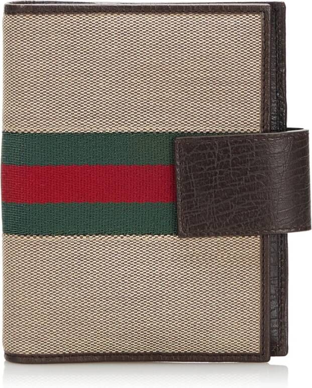 Gucci Vintage Pre-owned Wallets Bruin Dames