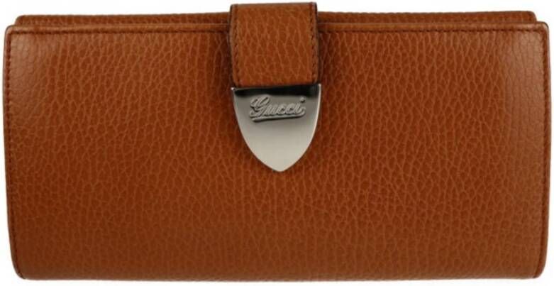 Gucci Vintage Pre-owned Wallets Bruin Dames