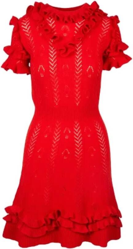 Gucci Vintage Pre-owned Wool dresses Red Dames