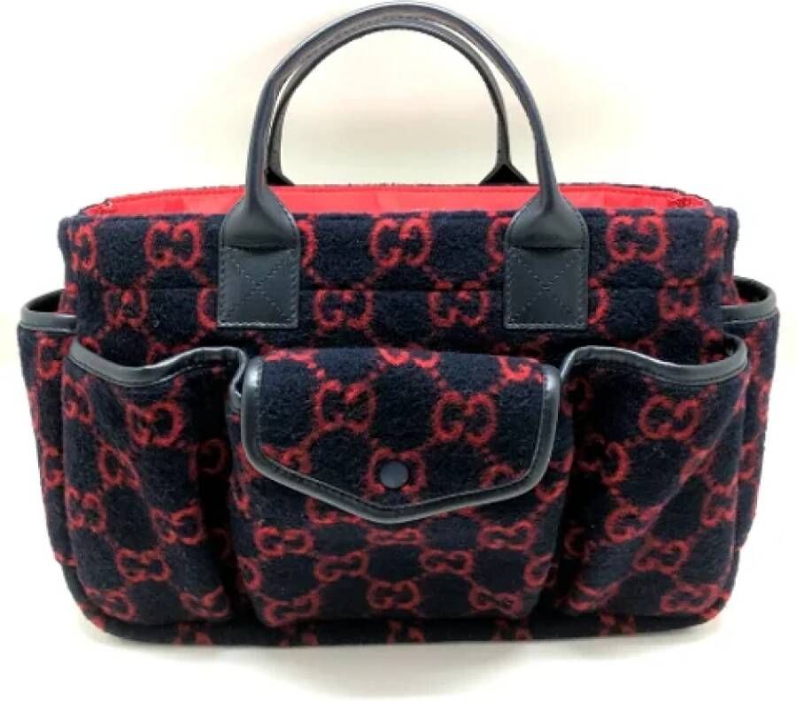 Gucci Vintage Pre-owned Wool gucci-bags Blauw Dames