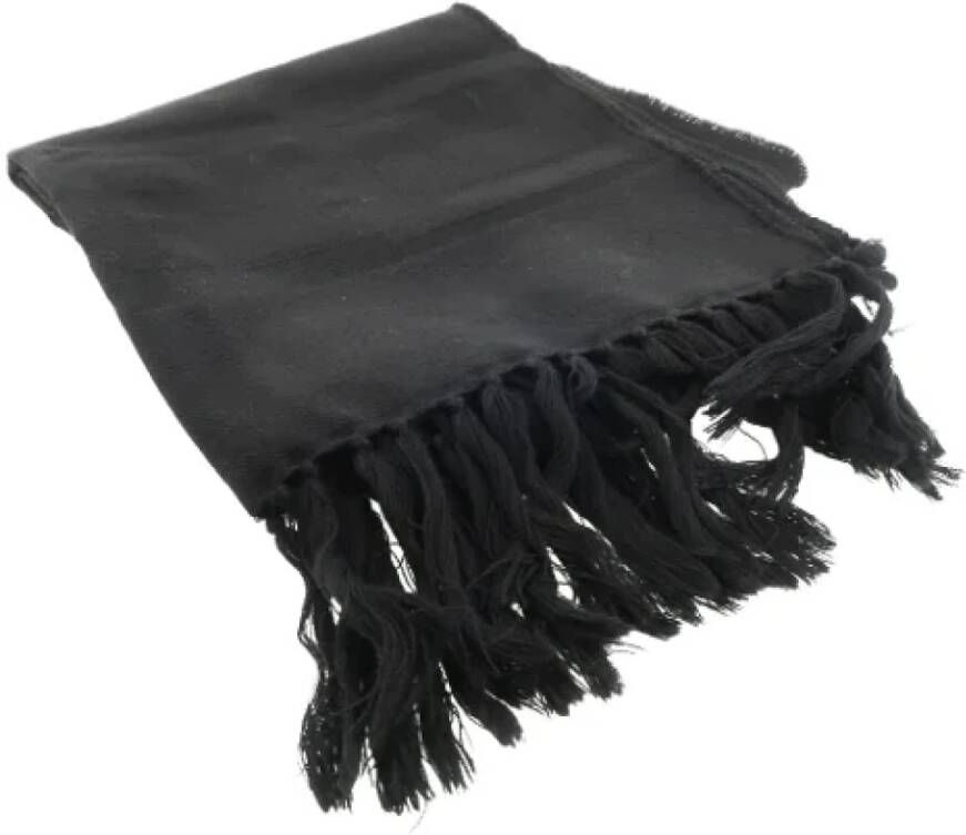 Gucci Vintage Pre-owned Wool scarves Zwart Dames
