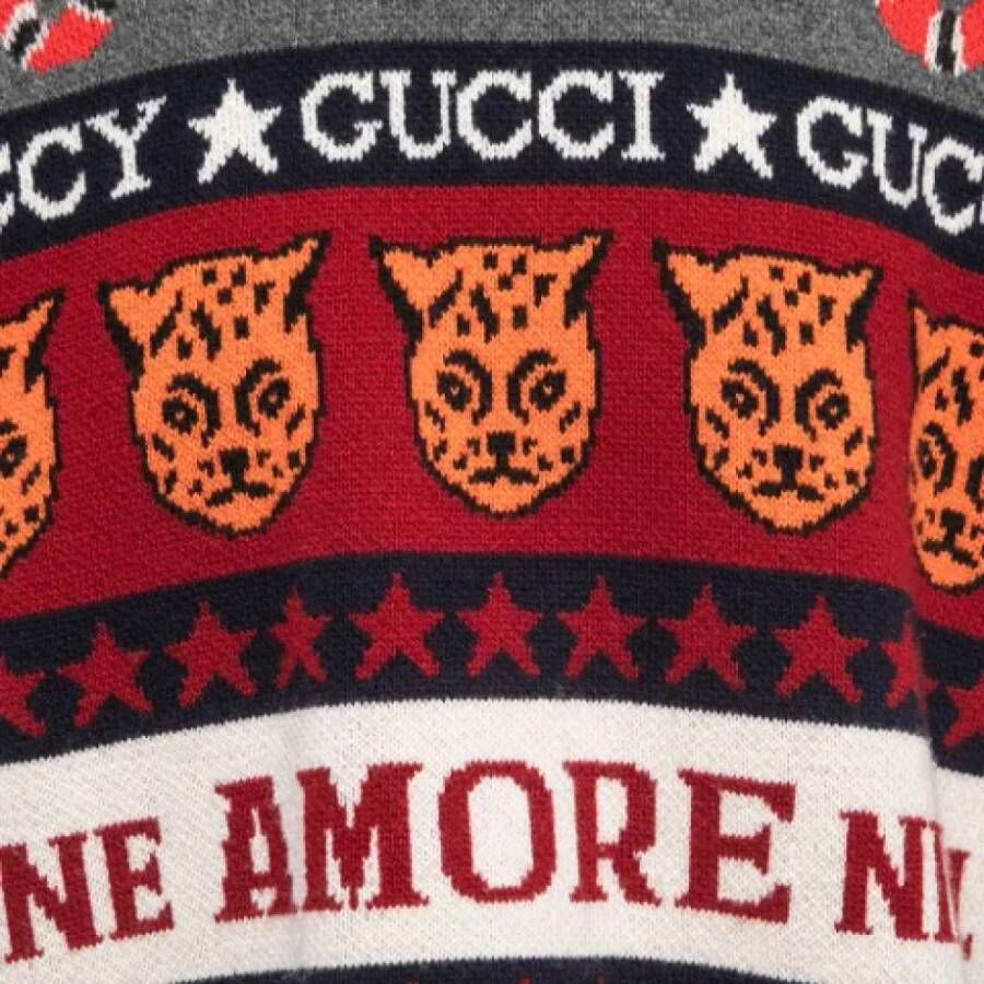 Gucci Vintage Pre-owned Wool tops Rood Dames