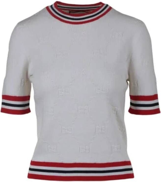 Gucci Vintage Pre-owned Wool tops Wit Dames