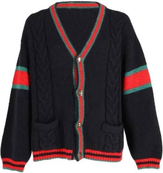 Gucci Vintage Pre-owned Wool tops Zwart Dames