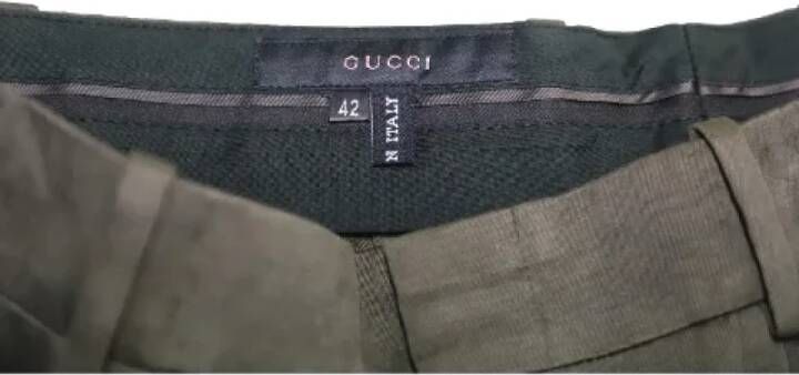 Gucci Vintage Tweedehands broek Groen Dames