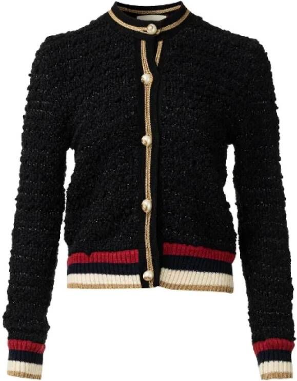 Gucci Vintage Tweedehands gebreide kleding en sweatshirt Zwart Dames