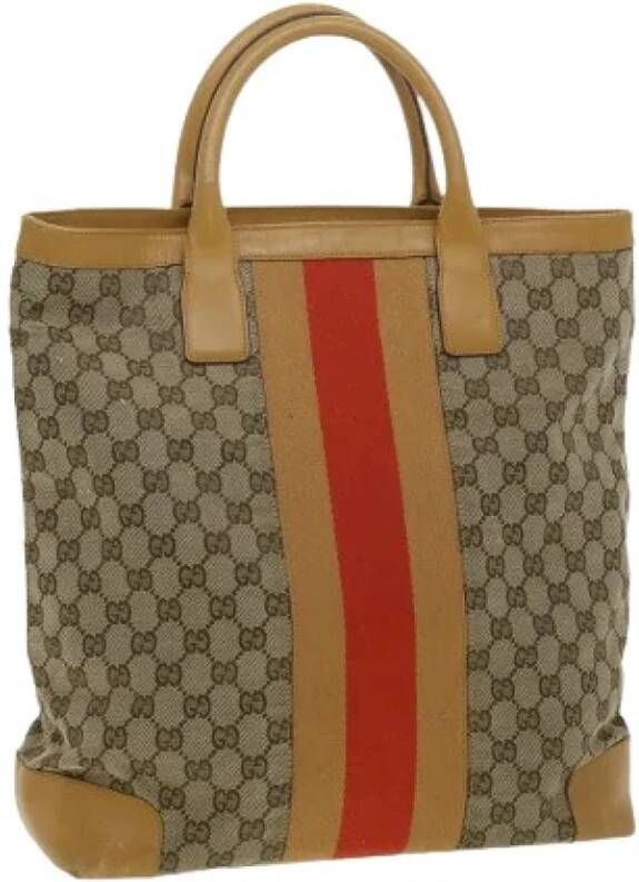 Gucci Vintage Tweedehands handtas Beige Dames