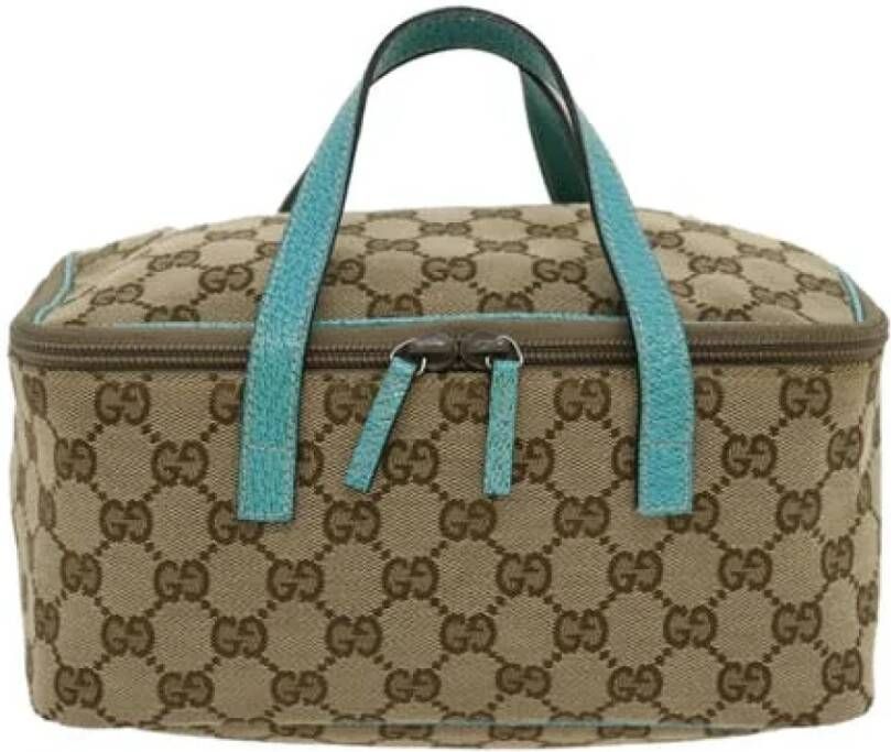 Gucci Vintage Tweedehands handtas Blauw Dames