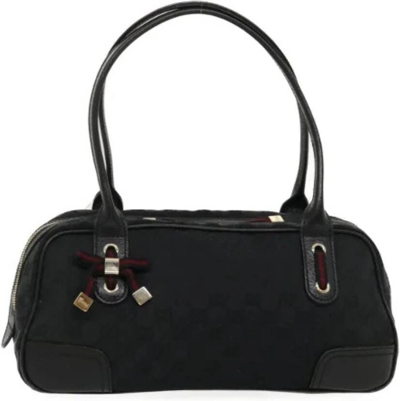 Gucci Vintage Tweedehands handtas Zwart Dames