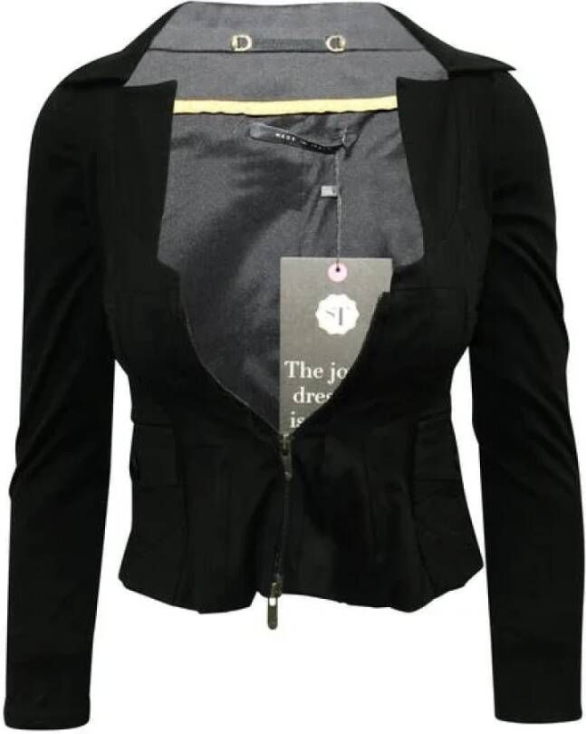 Gucci Vintage Tweedehands jas Zwart Dames