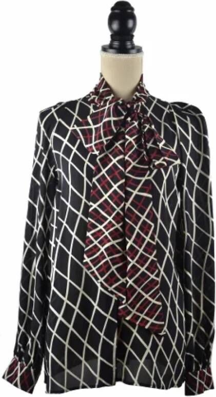Gucci Vintage Tweedehands overhemd en blouse Zwart Dames