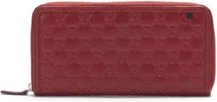 Gucci Vintage Tweedehands portemonnees Rood Dames