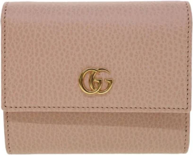 Gucci Vintage Tweedehands portemonnees Roze Dames