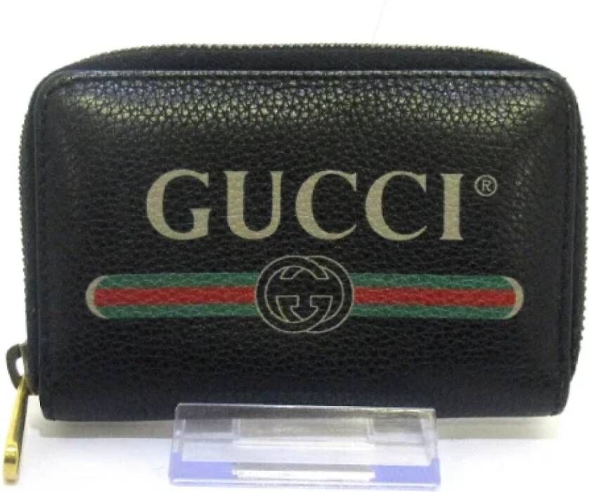 Gucci Vintage Tweedehands portemonnees Zwart Dames