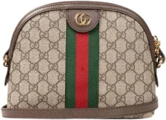 Gucci Vintage Tweedehands schoudertas Beige Dames